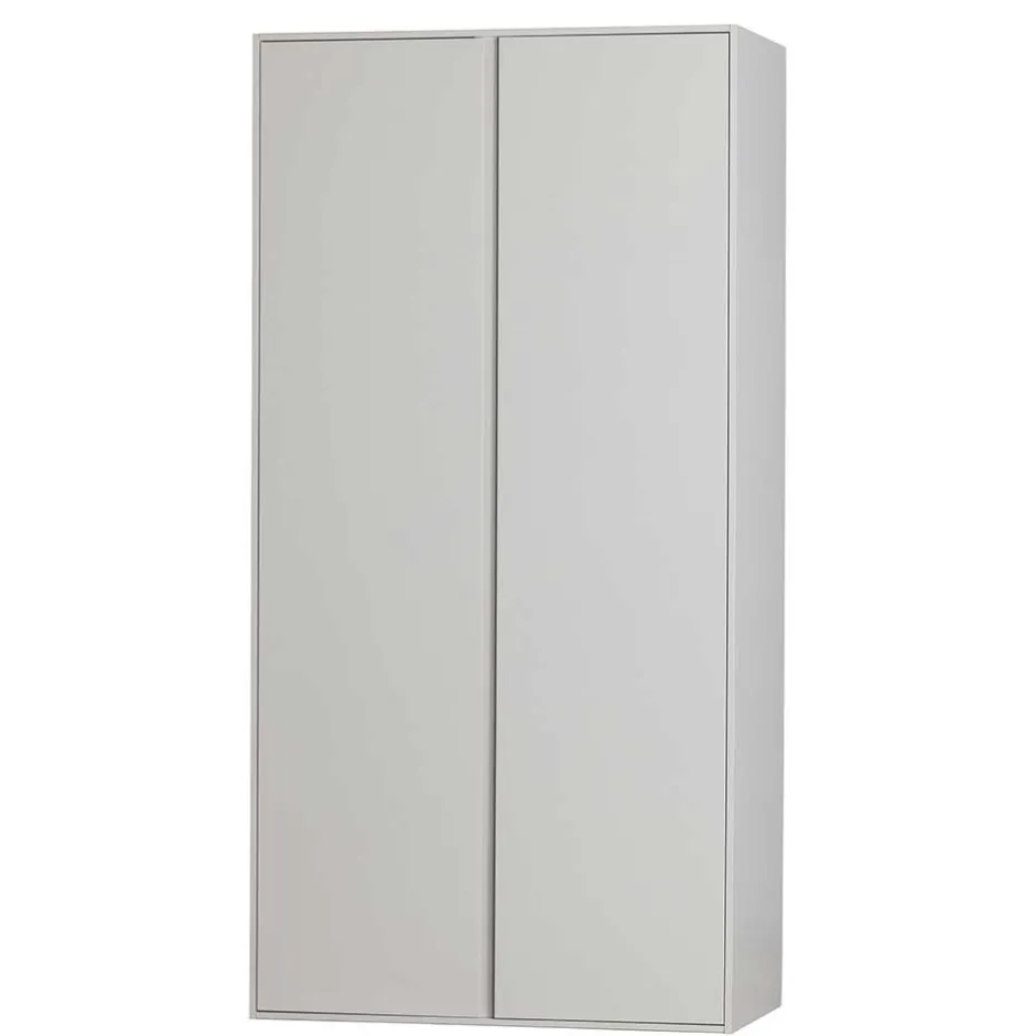 Wohnen Hellgrauer Kleiderschrank in modernem Design - Bai