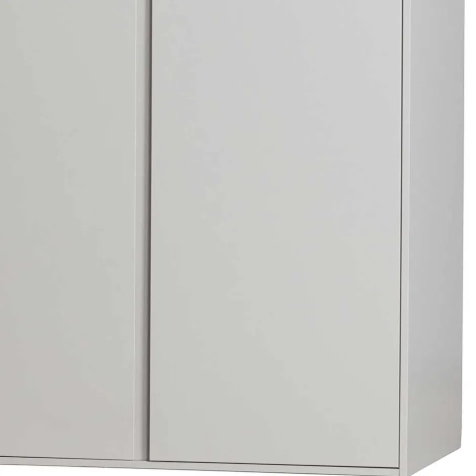 Wohnen Hellgrauer Kleiderschrank in modernem Design - Bai