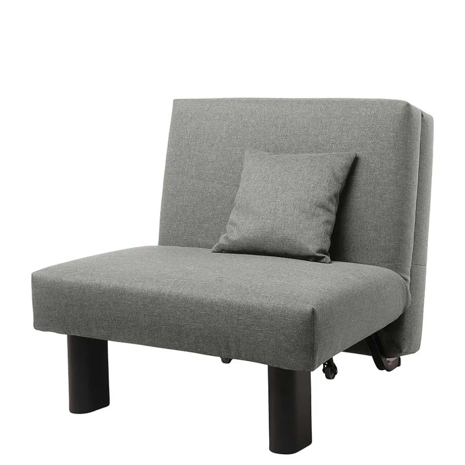 Wohnen Hellgrauer Schlafsessel mit 85 cm Breite - Miracella