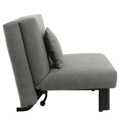 Wohnen Hellgrauer Schlafsessel mit 85 cm Breite - Miracella