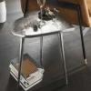 Herz Design Beistelltisch in Nickelfarben Alu - Trane^Wohnen Best