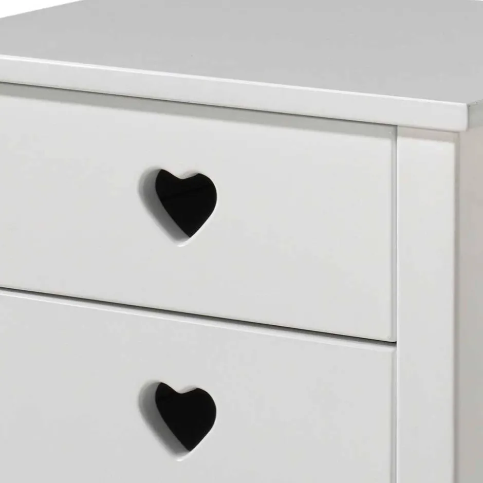 Herz Design Himmelbett in Weiß - Grandory^Wohnen