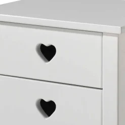 Kinder Wohnen Herz Design Kinderzimmer in Weiß - Grandory (dreiteilig)