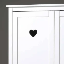 Kinder Wohnen Herz Design Kinderzimmer in Weiß - Grandory (dreiteilig)