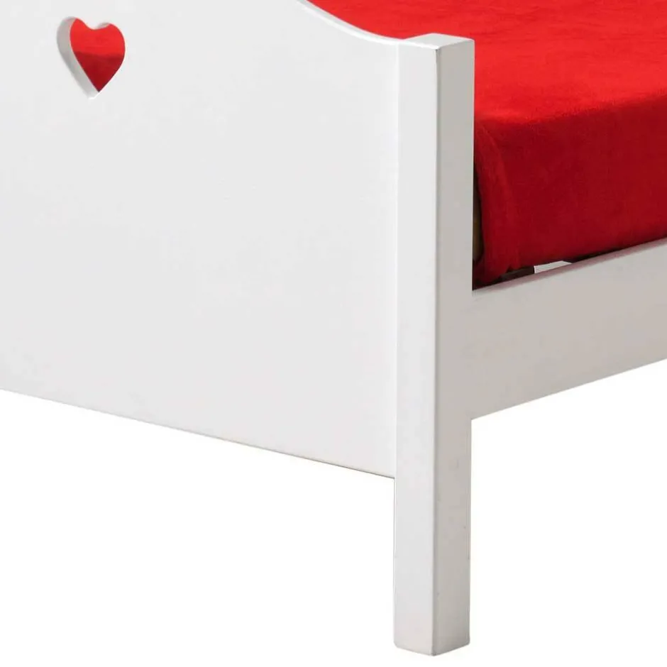 Kinder Wohnen Herz Design Kinderzimmer in Weiß - Grandory (dreiteilig)