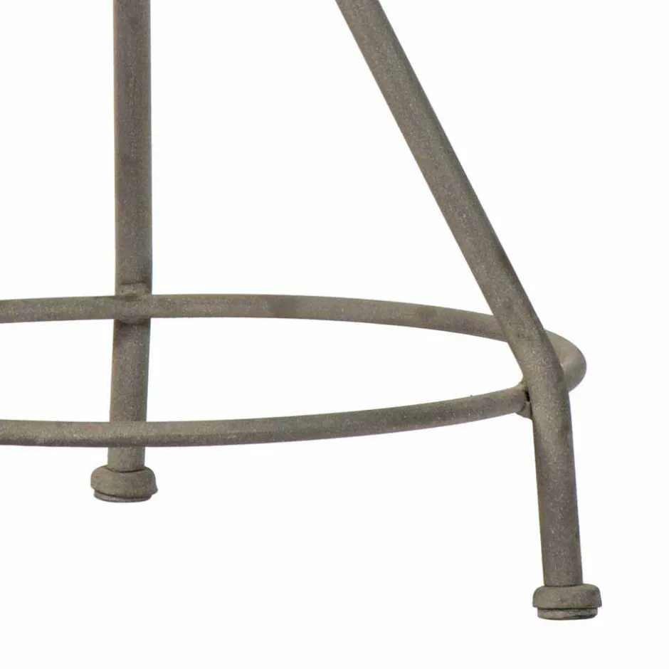 Höhenverstellbarer Arbeitshocker Ashvills aus Altholz Pinie^Wohnen