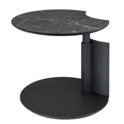 Höhenverstellbarer Beistelltisch in Marmor Optik Anthrazit - Holdin^Wohnen Sale