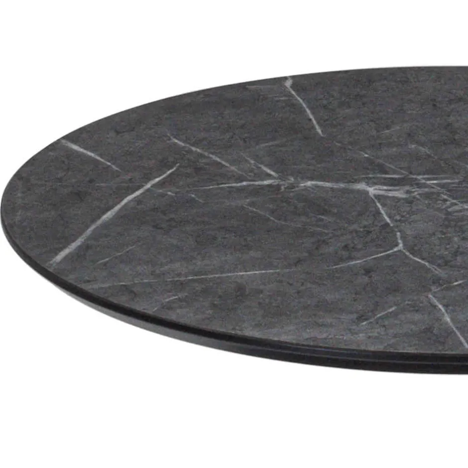 Höhenverstellbarer Beistelltisch in Marmor Optik Anthrazit - Holdin^Wohnen Sale