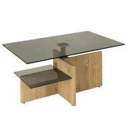 Höhenverstellbarer Couchtisch aus Parasolglas - Bonifazio^Wohnen New