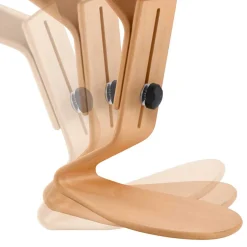 Wohnen Höhenverstellbarer Hocker aus Schichtholz - Durios