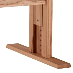Wohnen Höhenverstellbarer Holz-Schreibtisch aus Kernbuche - Senklas