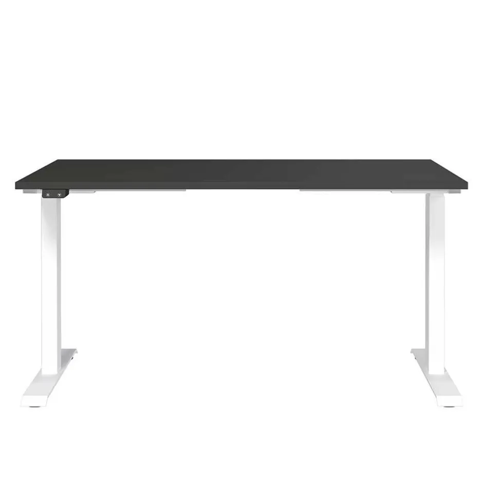 Wohnen Höhenverstellbarer Schreibtisch in Dunkelgrau - Vlatin
