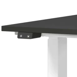 Wohnen Höhenverstellbarer Schreibtisch in Dunkelgrau - Vlatin