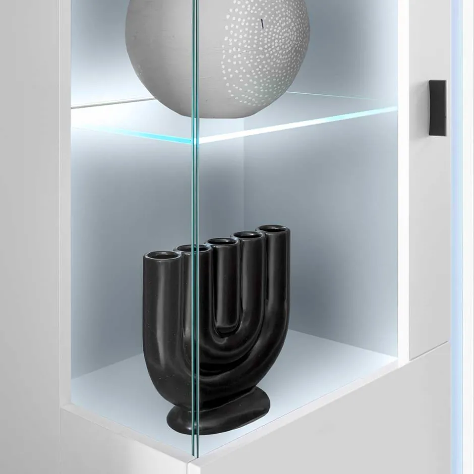 Wohnen Highboard & TV Board & Wandboard mit LED - Tirol (dreiteilig)