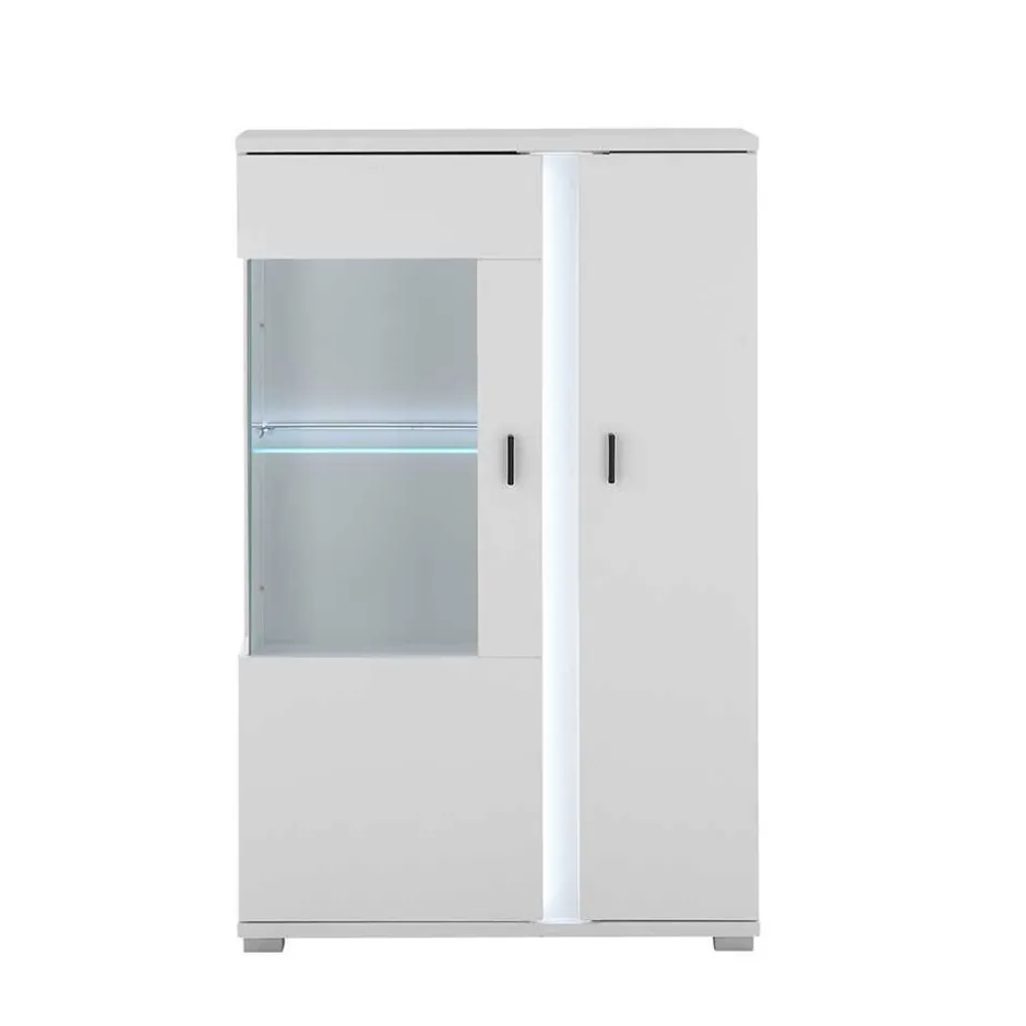 Wohnen Highboard & TV Board & Wandboard mit LED - Tirol (dreiteilig)