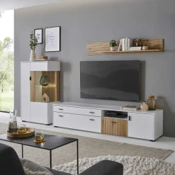 Highboard & TV Lowboard & Wandboard Set - Nenaloro (dreiteilig)^Wohnen New