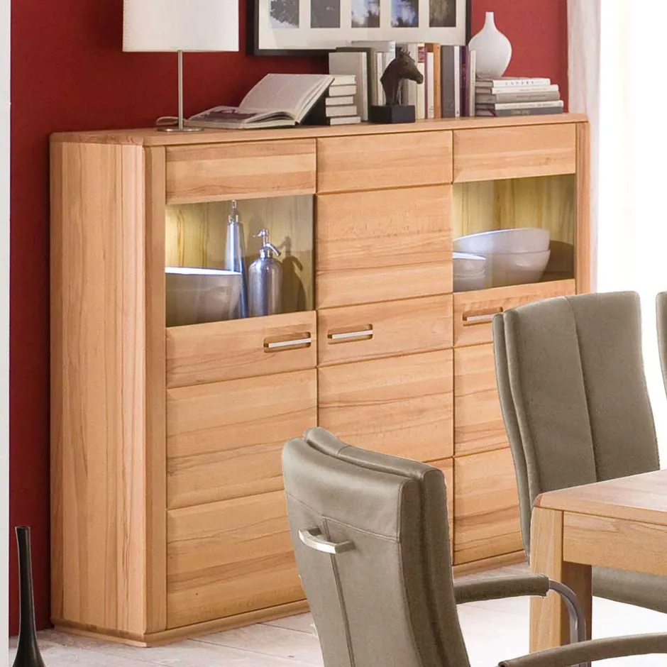 Wohnen Highboard Athias aus Kernbuche
