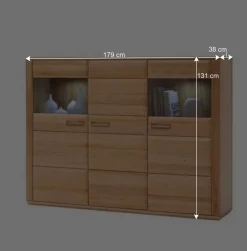 Wohnen Highboard Athias aus Kernbuche