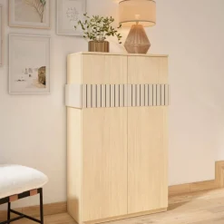 Highboard für Schuhe in Naturfarben Holzoptik - Ragusca^Wohnen Online