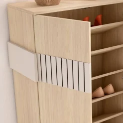 Highboard für Schuhe in Naturfarben Holzoptik - Ragusca^Wohnen Online