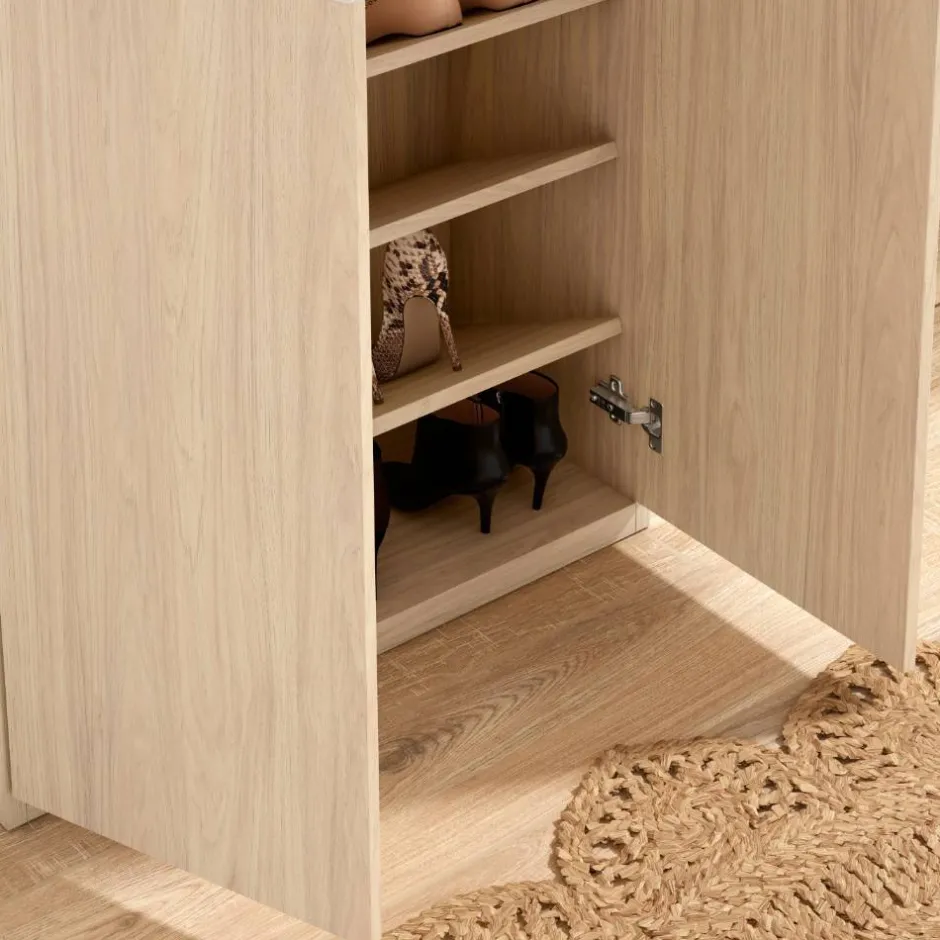 Highboard für Schuhe in Naturfarben Holzoptik - Ragusca^Wohnen Online