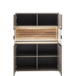 Wohnen Highboard in Grau - Teorina