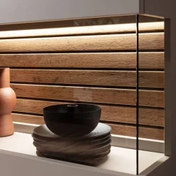 Wohnen Highboard in Grau - Teorina