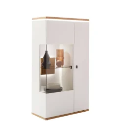 Highboard in Soft White und Wildeiche - Yordyn^Wohnen New