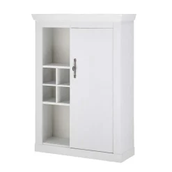 Wohnen Highboard in weißer Holzoptik Pinie - Liancos