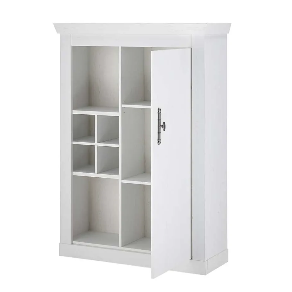 Wohnen Highboard in weißer Holzoptik Pinie - Liancos