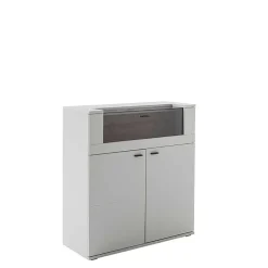 Wohnen Highboard mit Glas Klappe & zwei Türen - Apulco