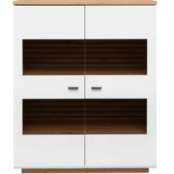 Highboard mit Glaseinsätzen 2-türig - Niam^Wohnen Clearance