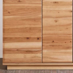 Wohnen Highboard mit Glaseinsätzen in Esche - Cassna