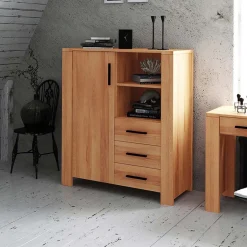 Wohnen Highboard Mosniak aus Kernbuche Massivholz