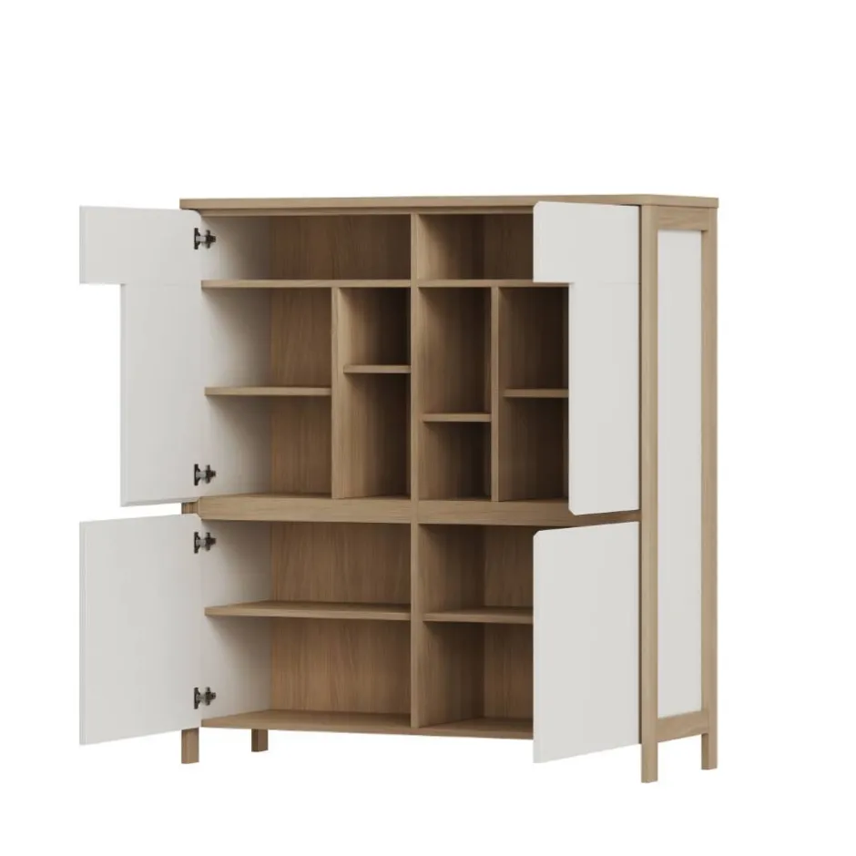 Wohnen Highboard und TV-Board und Wandboard Set - Ovidio (dreiteilig)