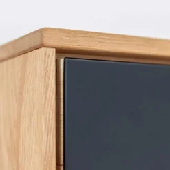 Highboard Vitrine aus Eiche und Glas - Masicuri^Wohnen Clearance