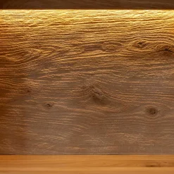 Highboard Vitrine aus Eiche und Glas - Masicuri^Wohnen Clearance