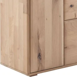 Wohnen Highboard Vitrine in Asteiche Hell - Azzurian