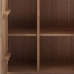 Wohnen Highboard Vitrine in Asteiche Hell - Azzurian