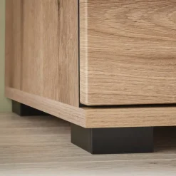 Wohnen Highboard Vitrine in Eiche Dekor - Brocus