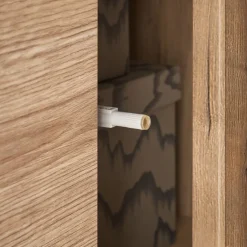 Wohnen Highboard Vitrine in Eiche Dekor - Brocus