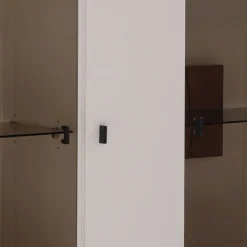 Highboard Vitrine in Soft White und Wildeiche - Yordyn^Wohnen Sale