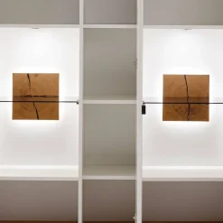 Highboard Vitrine in Soft White und Wildeiche - Yordyn^Wohnen Sale