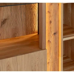 Wohnen Highboard Vitrine mit LED Beleuchtung - Cocondar