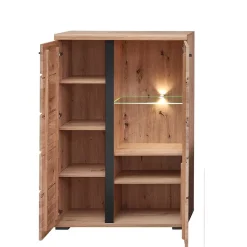 Highboard Vitrine mit LED Beleuchtung - Latenda^Wohnen Clearance