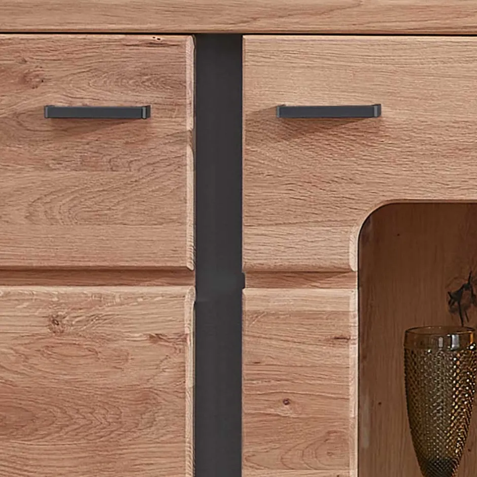 Highboard Vitrine mit LED Beleuchtung - Latenda^Wohnen Clearance