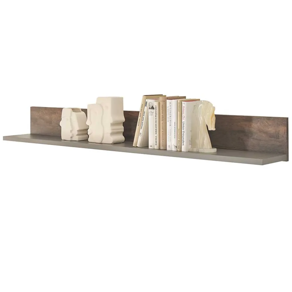 Hängeboard in Anthrazit und Eiche Dunkel - Mundo^Wohnen Hot