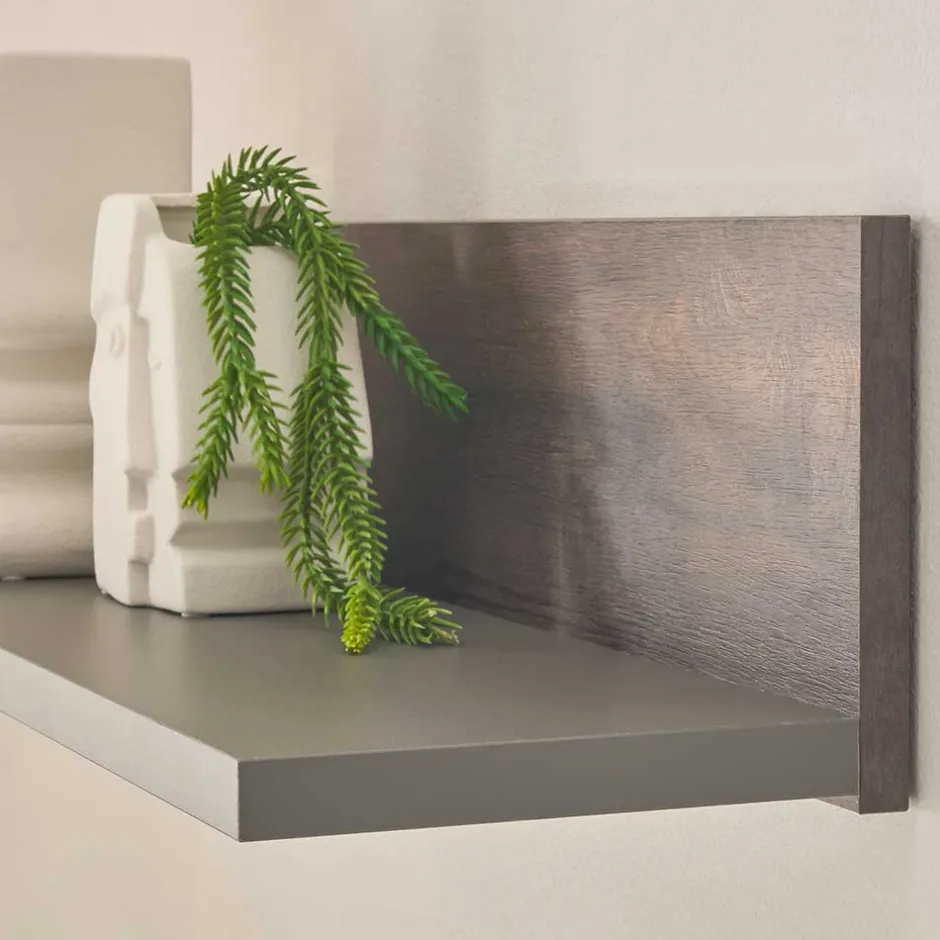 Hängeboard in Anthrazit und Eiche Dunkel - Mundo^Wohnen Hot