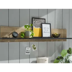 Hängeboard in Holz verwittert & Anthrazit - Garisa^Wohnen Outlet