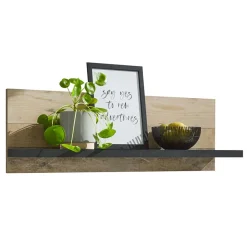 Hängeboard in Holz verwittert & Anthrazit - Garisa^Wohnen Outlet